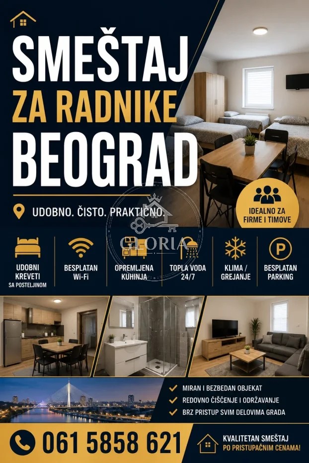 1,5-комнатная квартира, 48 м², Врачар
