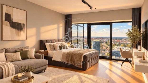 Студия, 38 м², Новый Белград